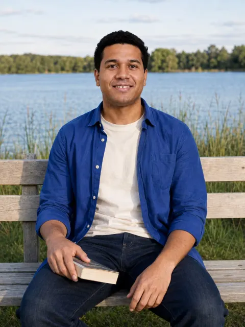 AI dating photo example: An afternoon off