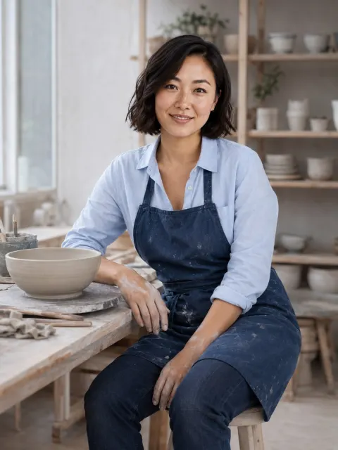 Mei in the “Made by hand” scene